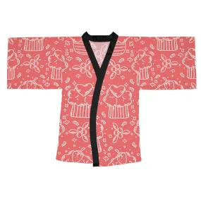 Doodle Pancake - Inovax Long Sleeve Kimono Robe