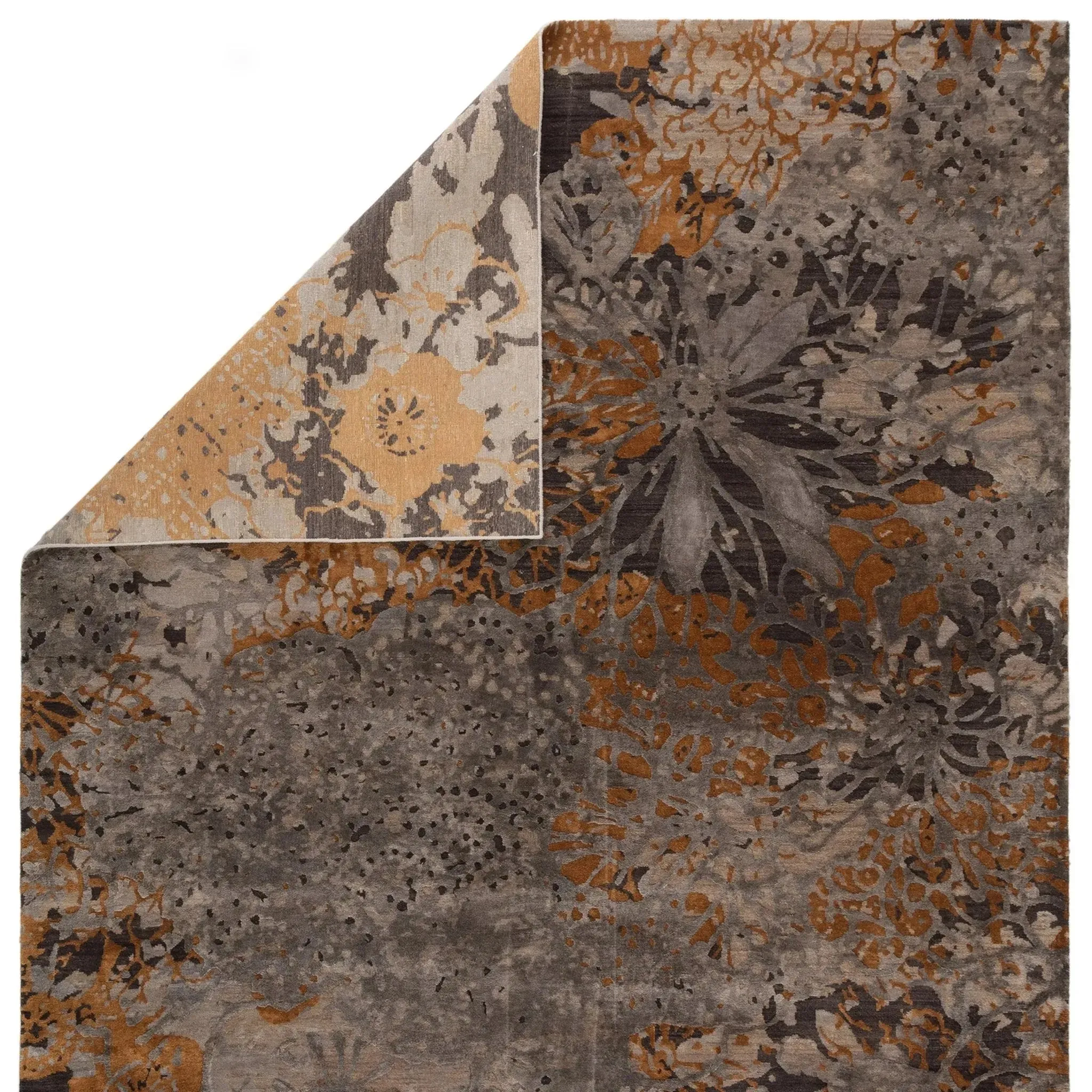 Dreamtime By Jenny Jones DJJ02 Deep Ocher/Grey Rug