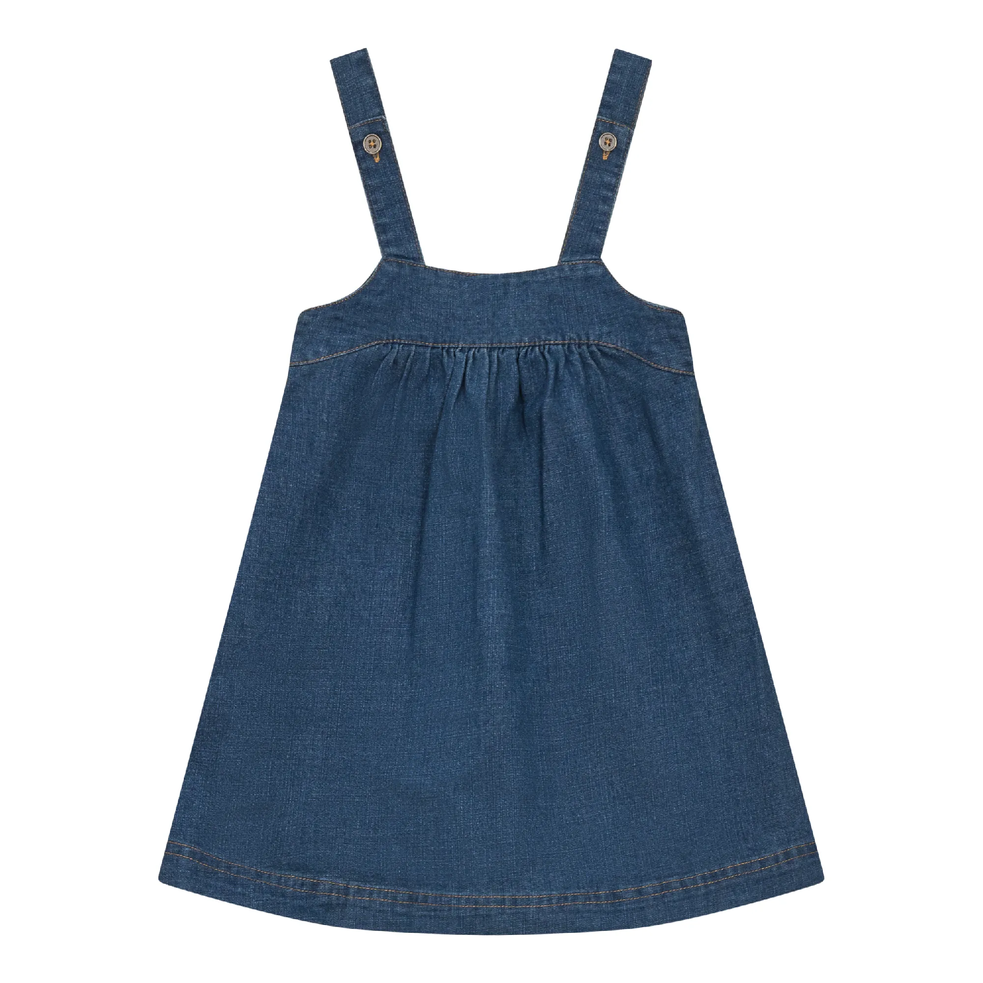 dress denim jumper top stitch - denim