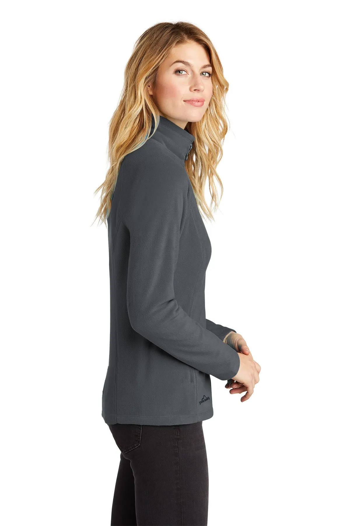 Eddie Bauer Ladies Custom Microfleece Jackets, Grey Steel