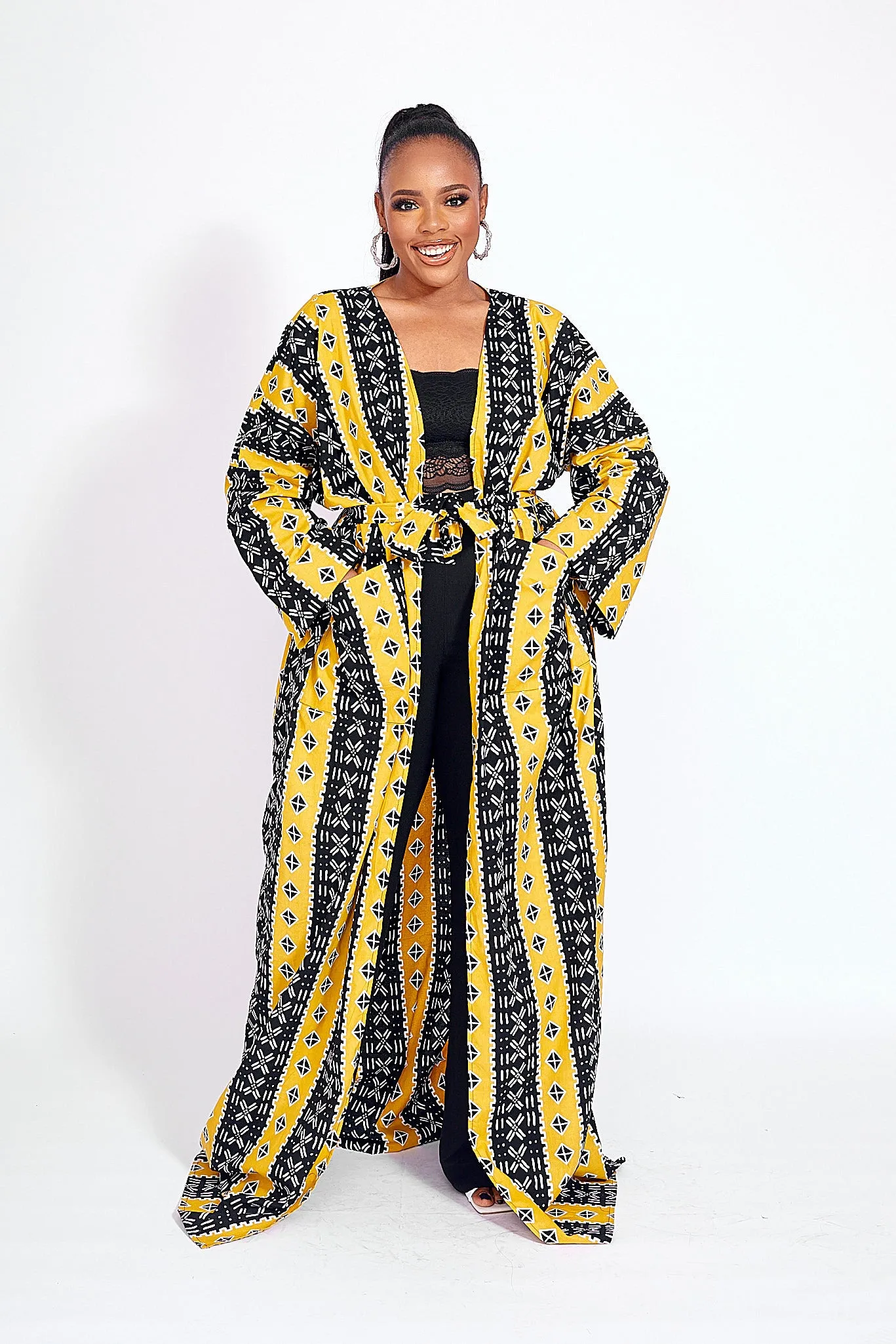 ELNA AFRICAN PRINT KIMONO