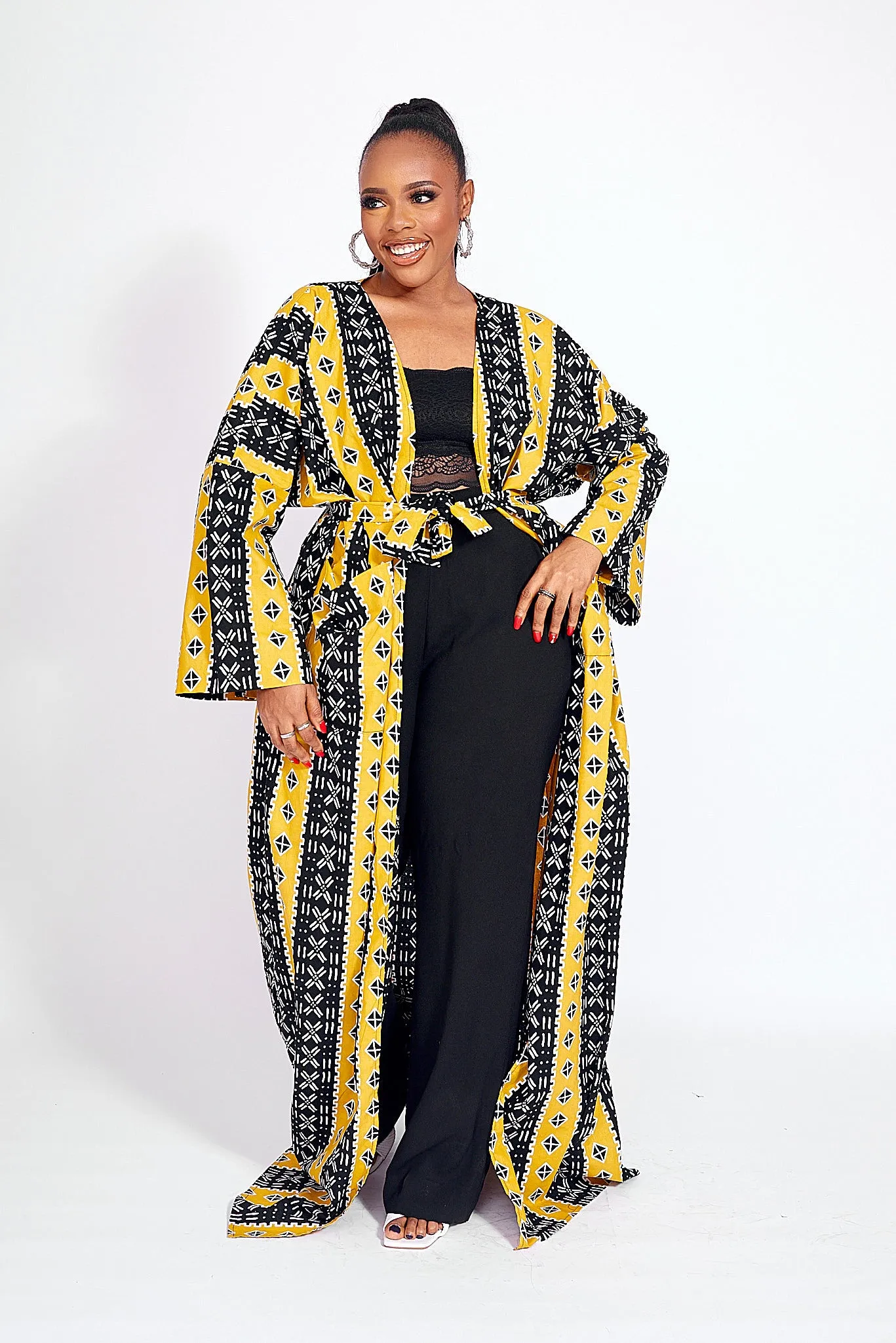 ELNA AFRICAN PRINT KIMONO