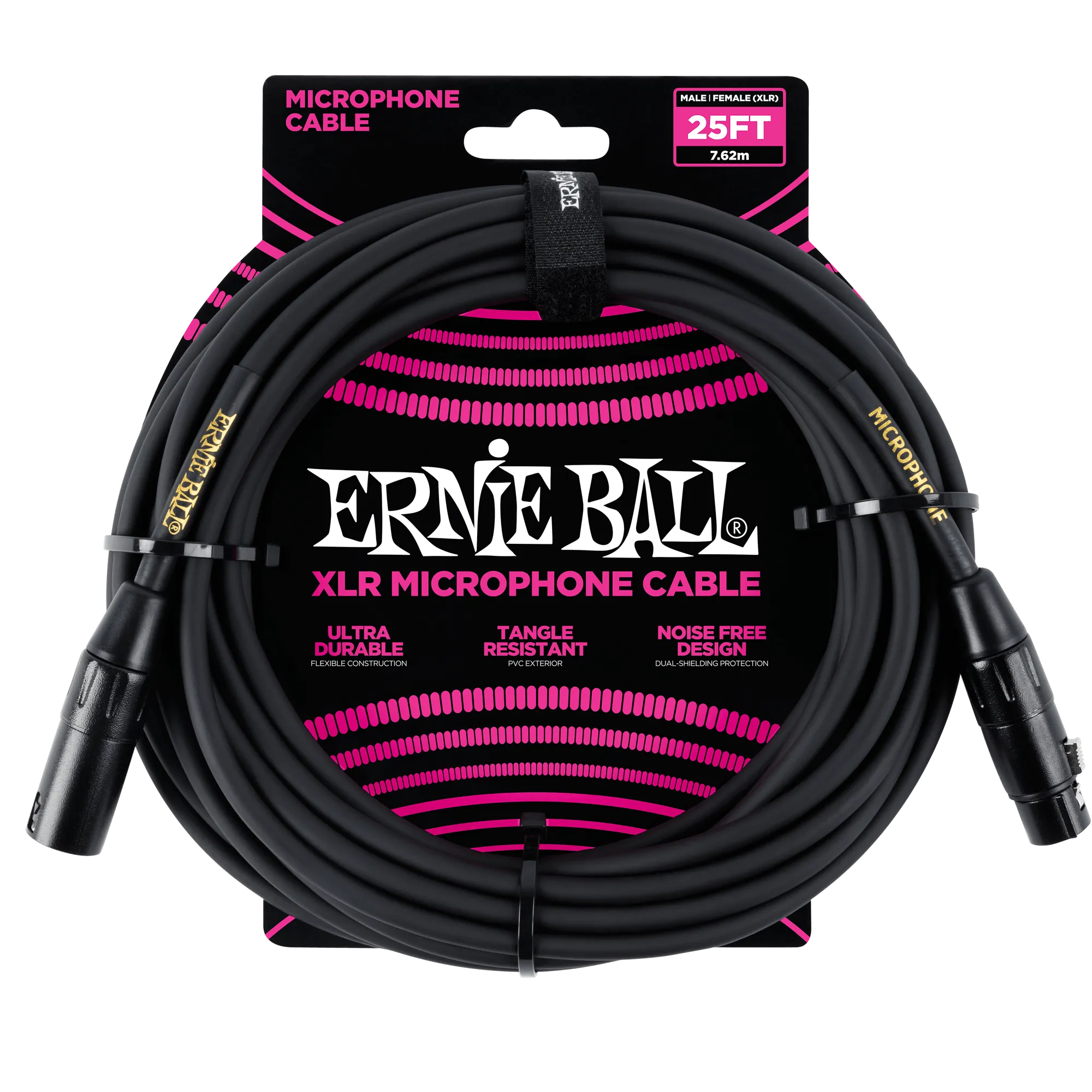 Ernie Ball 25 Male / Female Xlr Microphone Cable