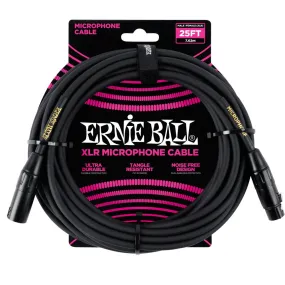 Ernie Ball 7.5 Meter Male / Female XLR Microphone Cable