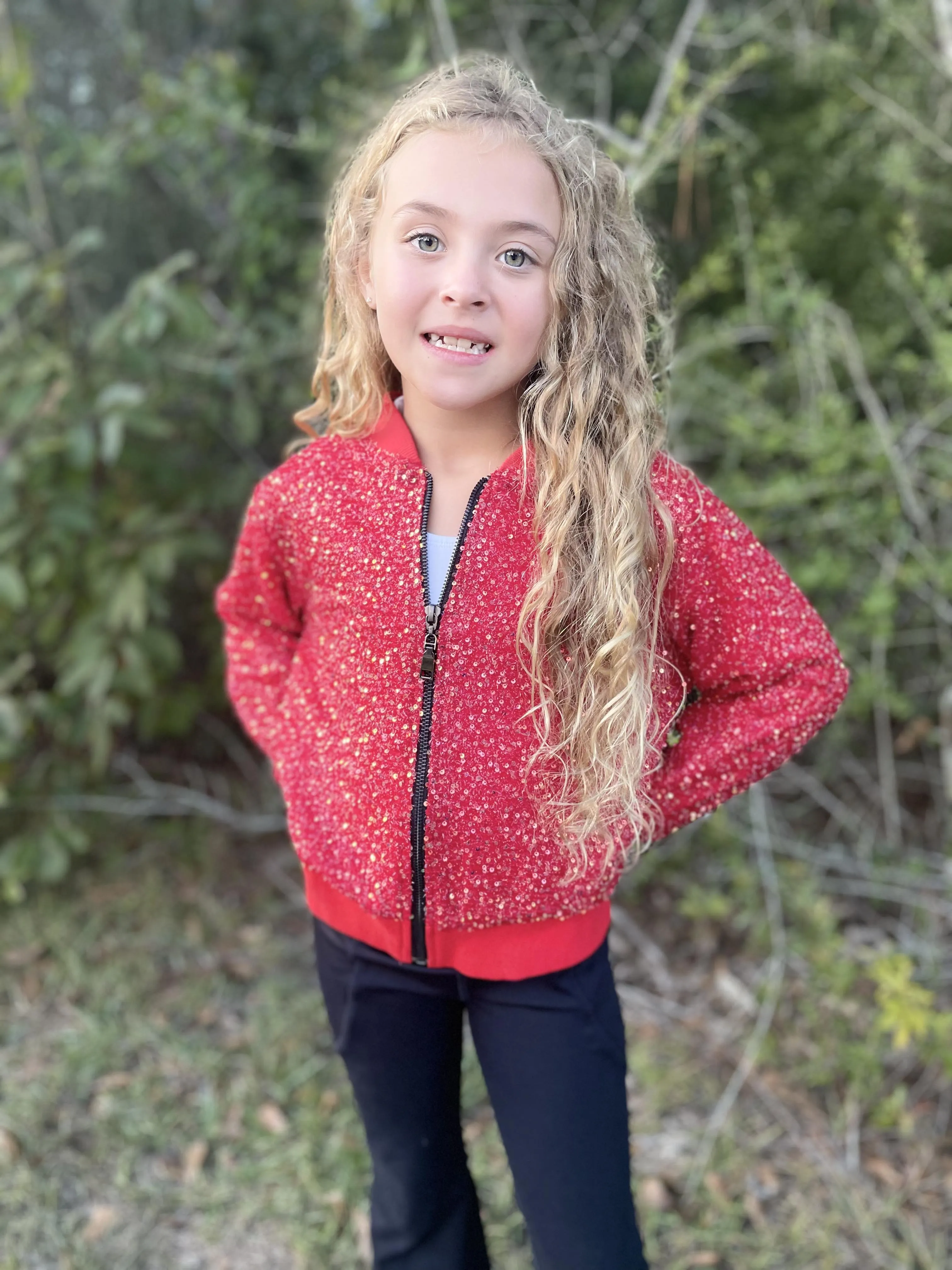 EVA SPARKLE RED JACKET