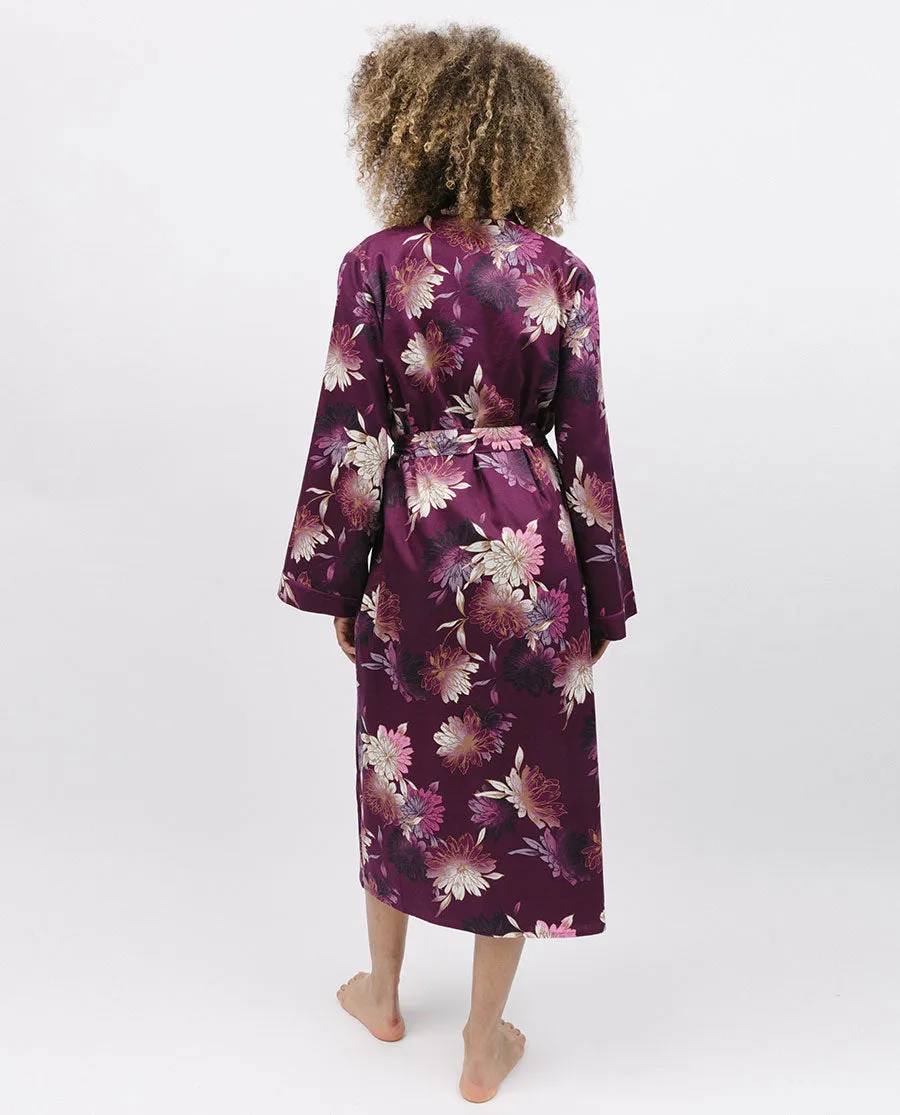 Eve Floral Print Long Dressing Gown