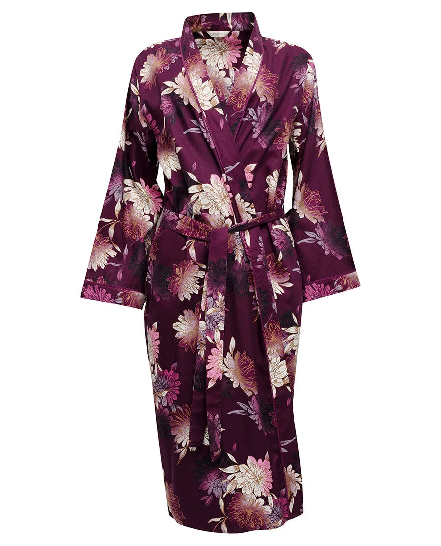 Eve Floral Print Long Dressing Gown