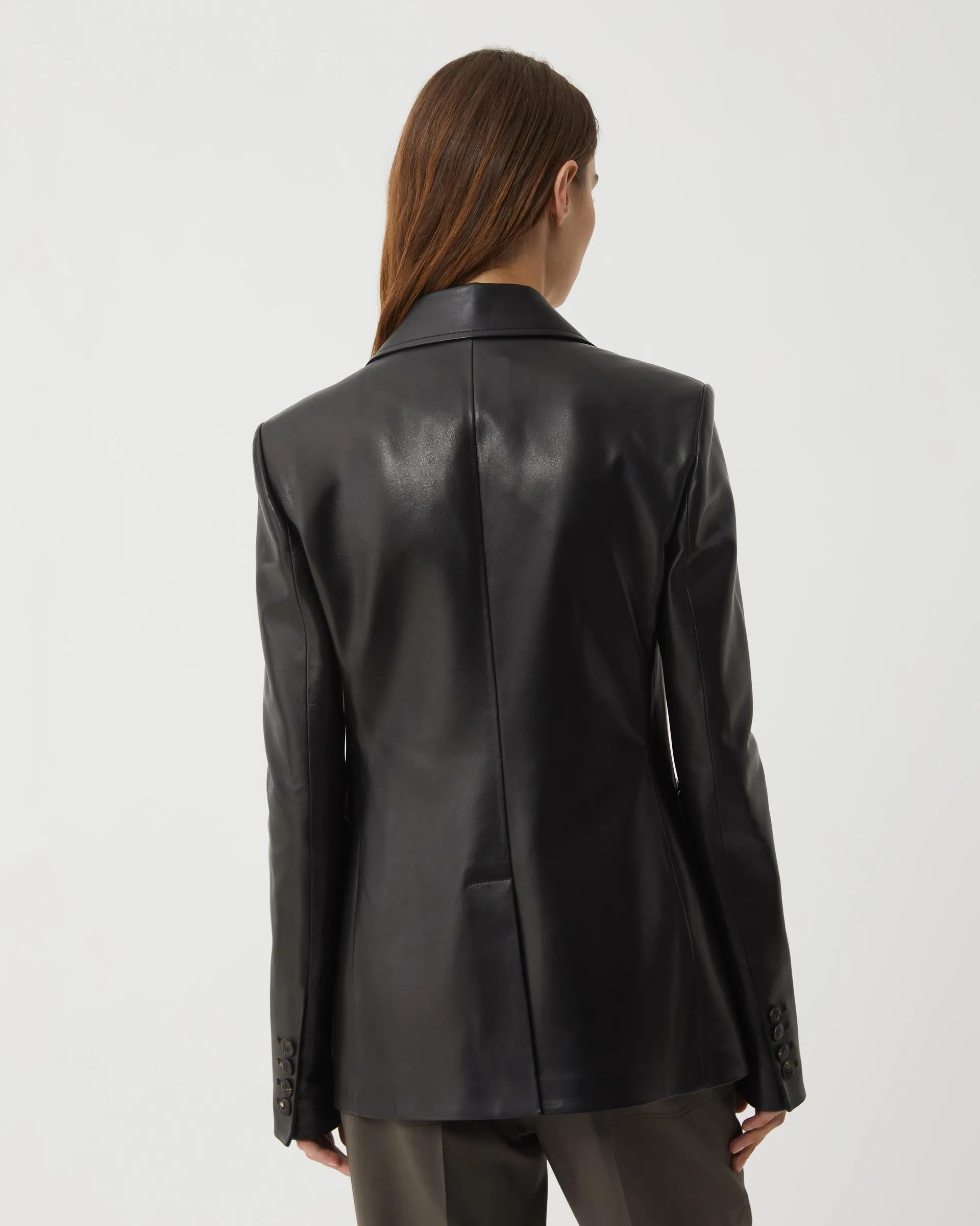 Faye Jacket in Nappa Leather, Black