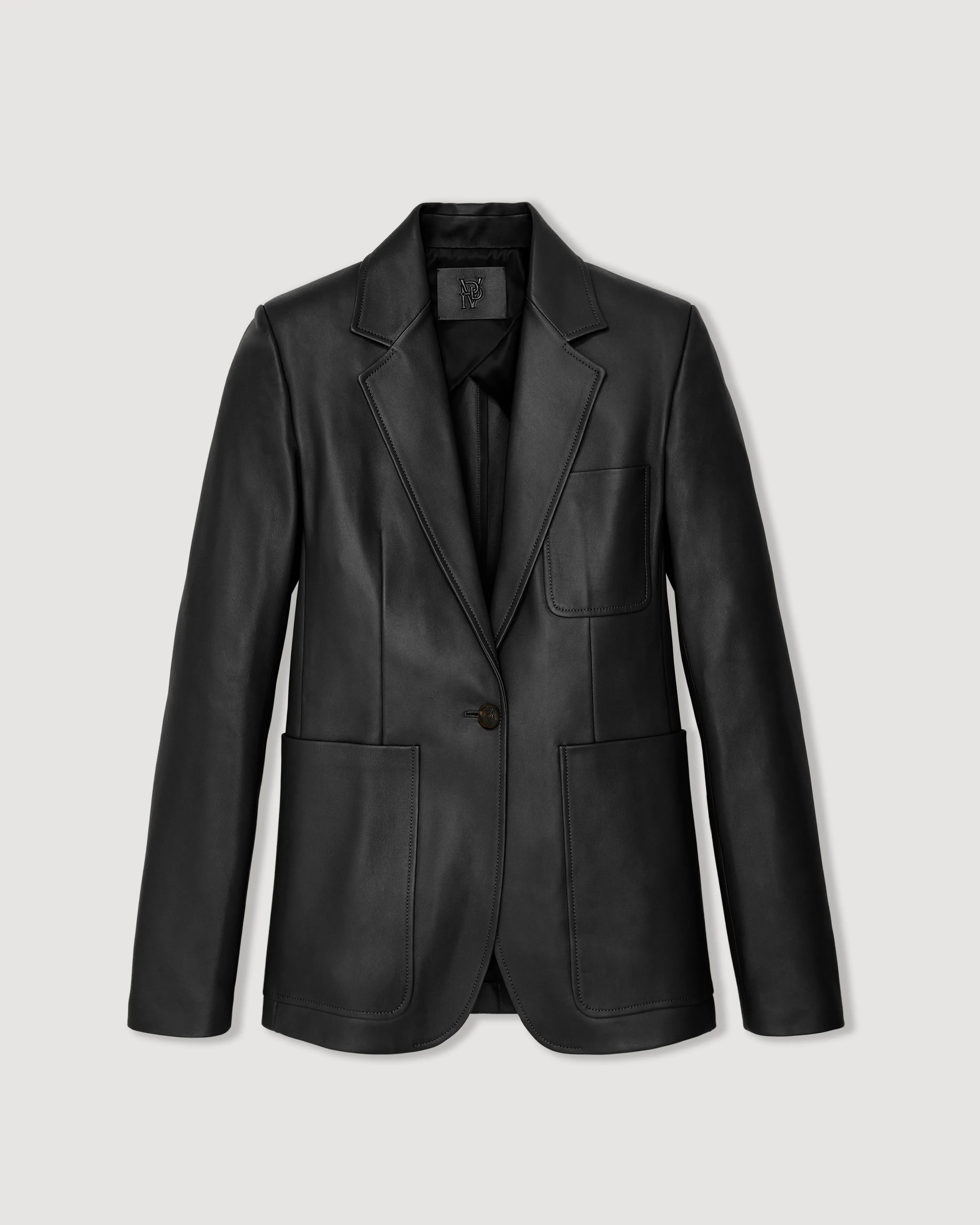 Faye Jacket in Nappa Leather, Black