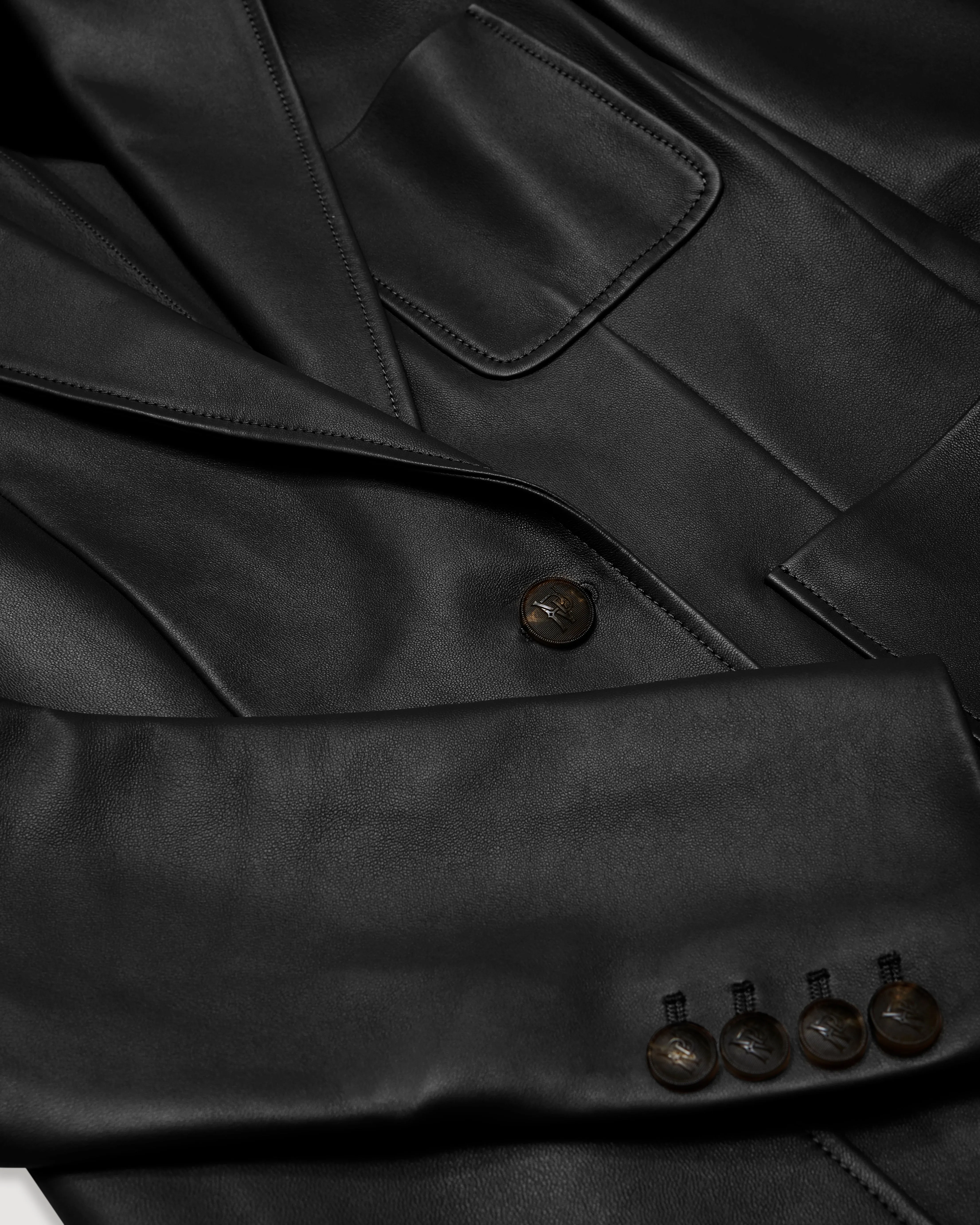 Faye Jacket in Nappa Leather, Black