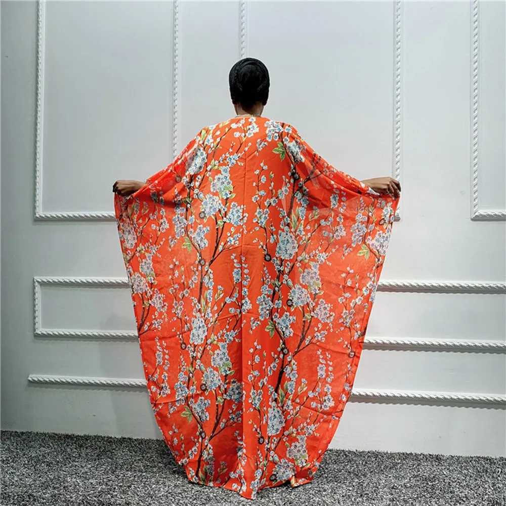 Floral Kaftan Abaya Kimono Cardigan Dress