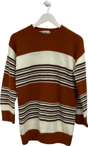 Garland Brown Striped Jumper UK S/M