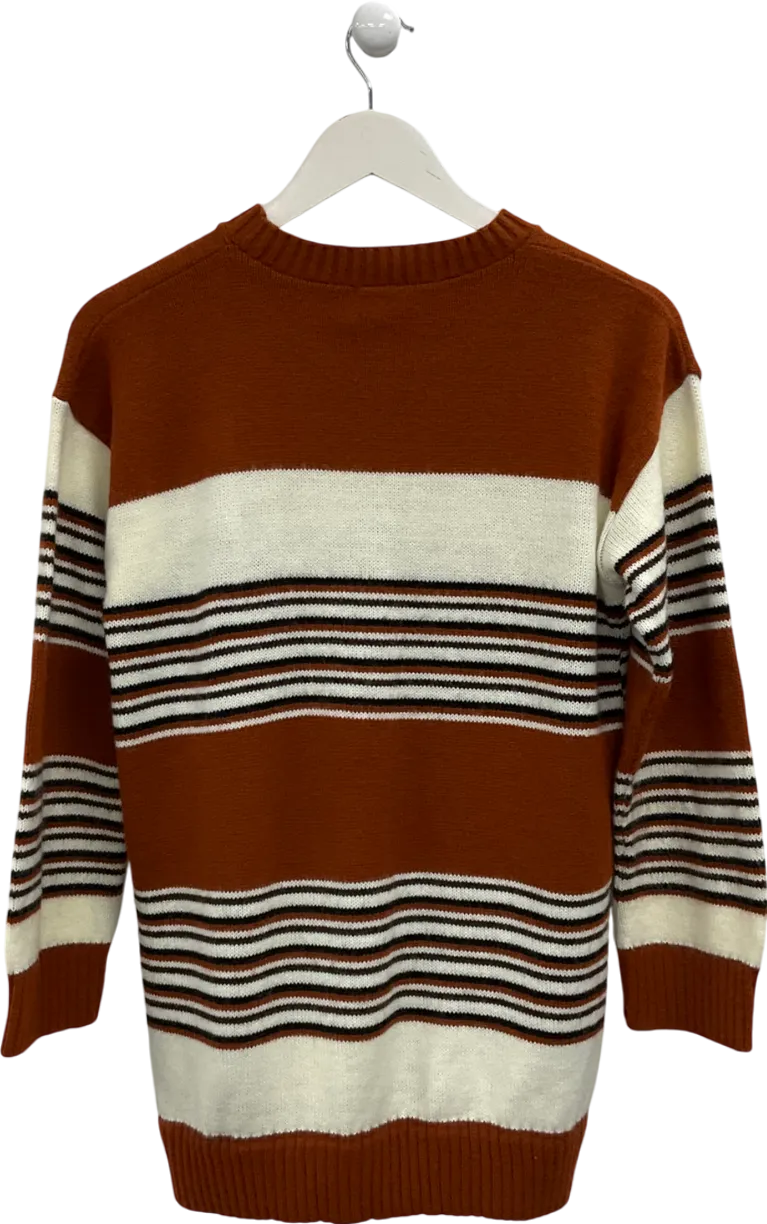 Garland Brown Striped Jumper UK S/M