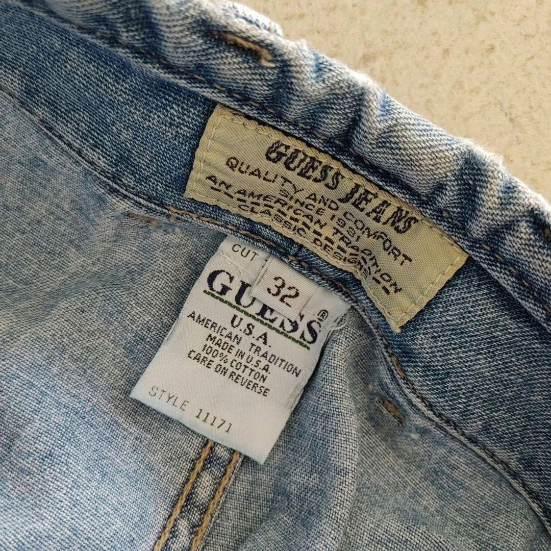 GUESS ゲス　90年代　メンズバギージーンズ　アメリカ製　W32