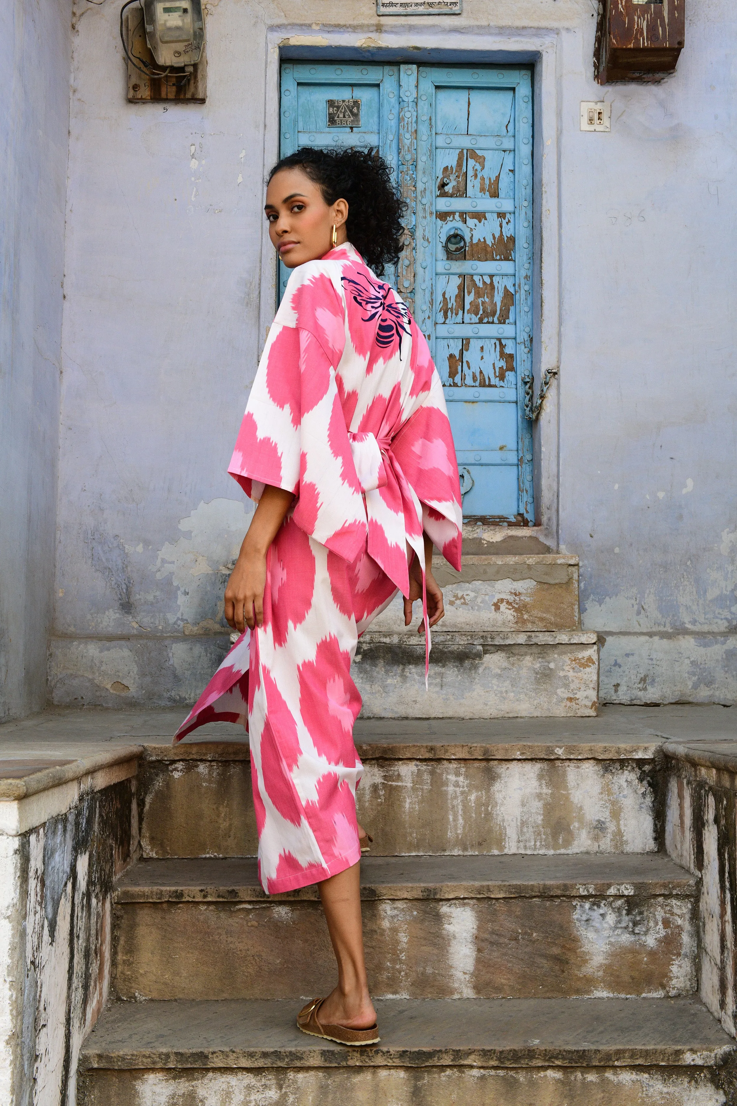 Hadda Pink Kimono