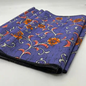 Hamamatsu Wool Kimono, Purple & Orange Floral (WSW0516)