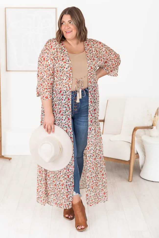 Hang Onto You Multicolor Chiffon Duster Kimono FINAL SALE