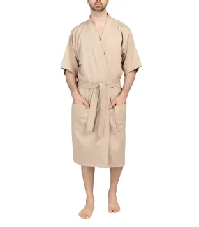 Honeycomb Robe for Male - Beaver