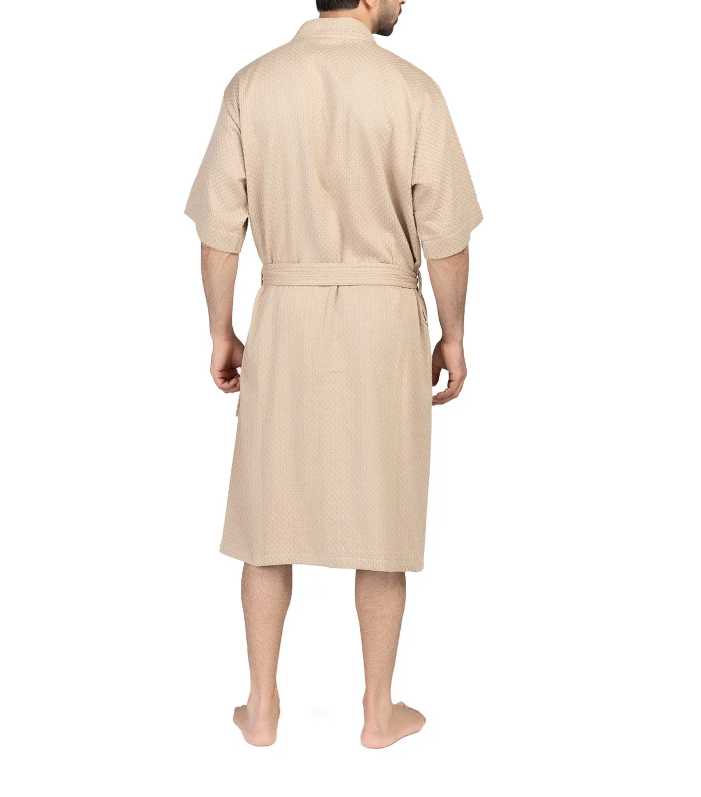 Honeycomb Robe for Male - Beaver