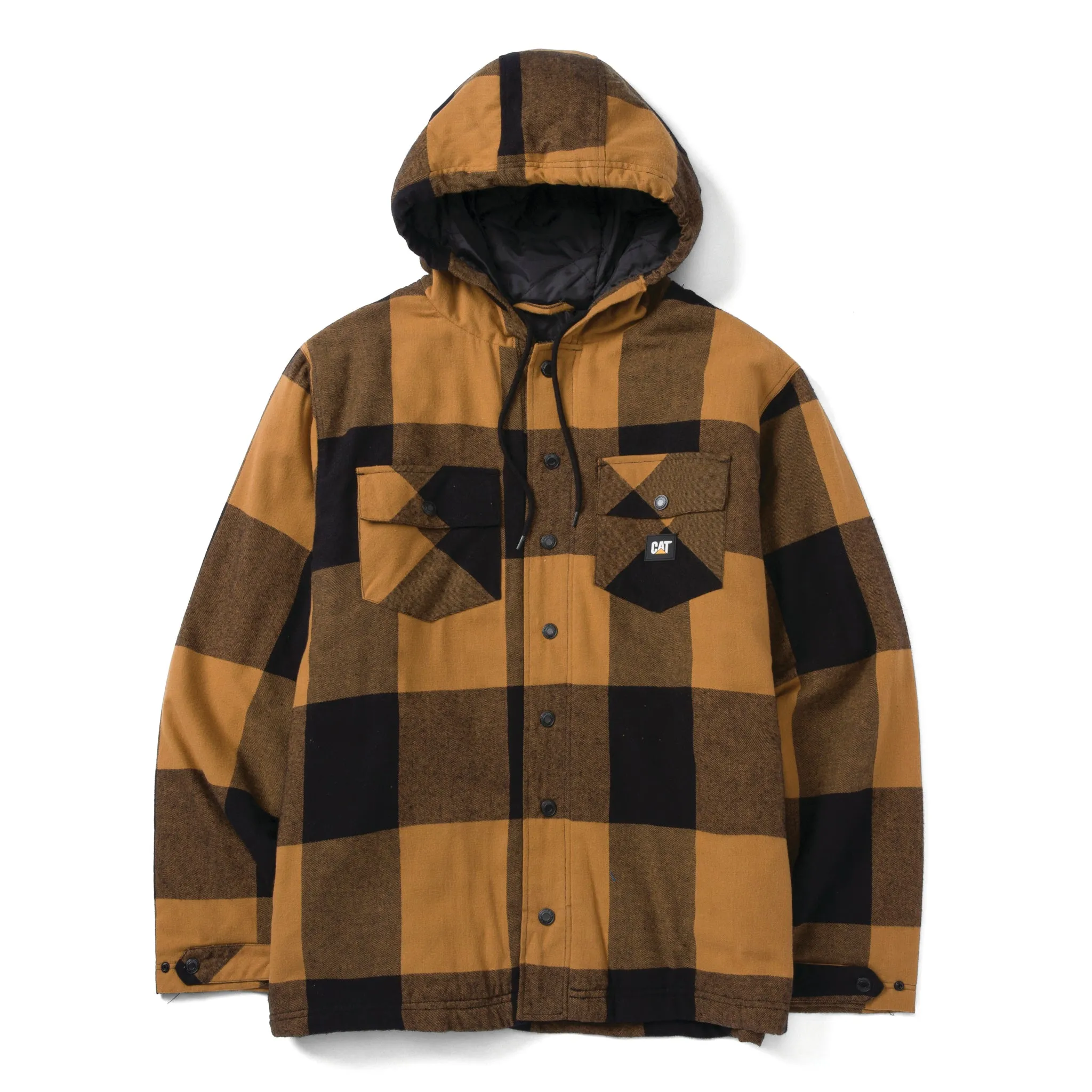 Hooded Flannel Shirt Jacket