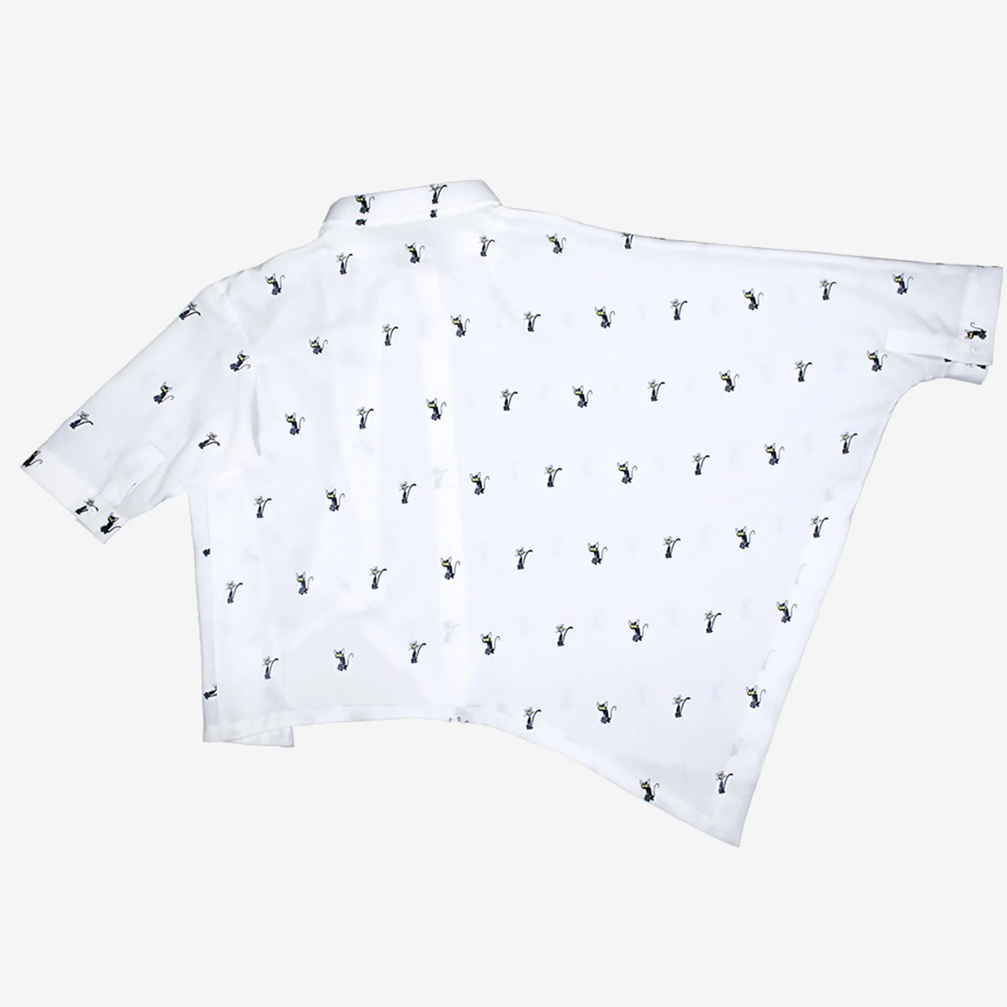 INF x “Grand Mother & Her Ghost” Asymmetric Short Sleeve Shirt