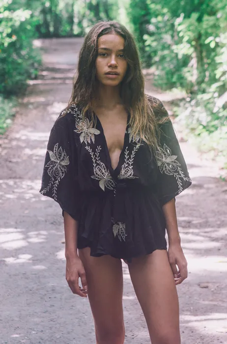 Into The Night Embroidered Kimono