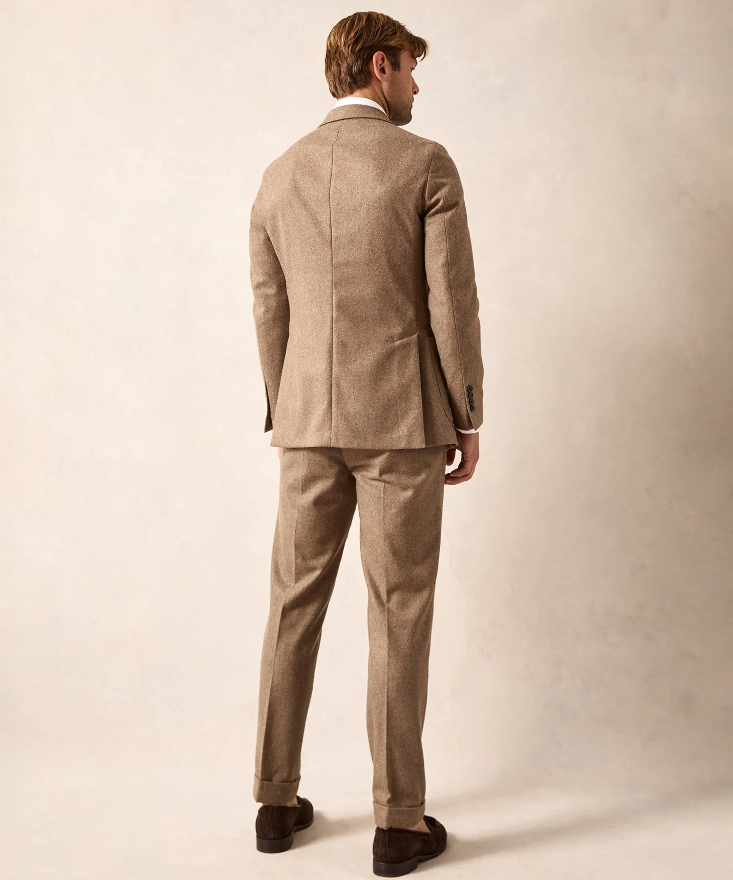 Italian Flannel Madison Suit in Chestnut