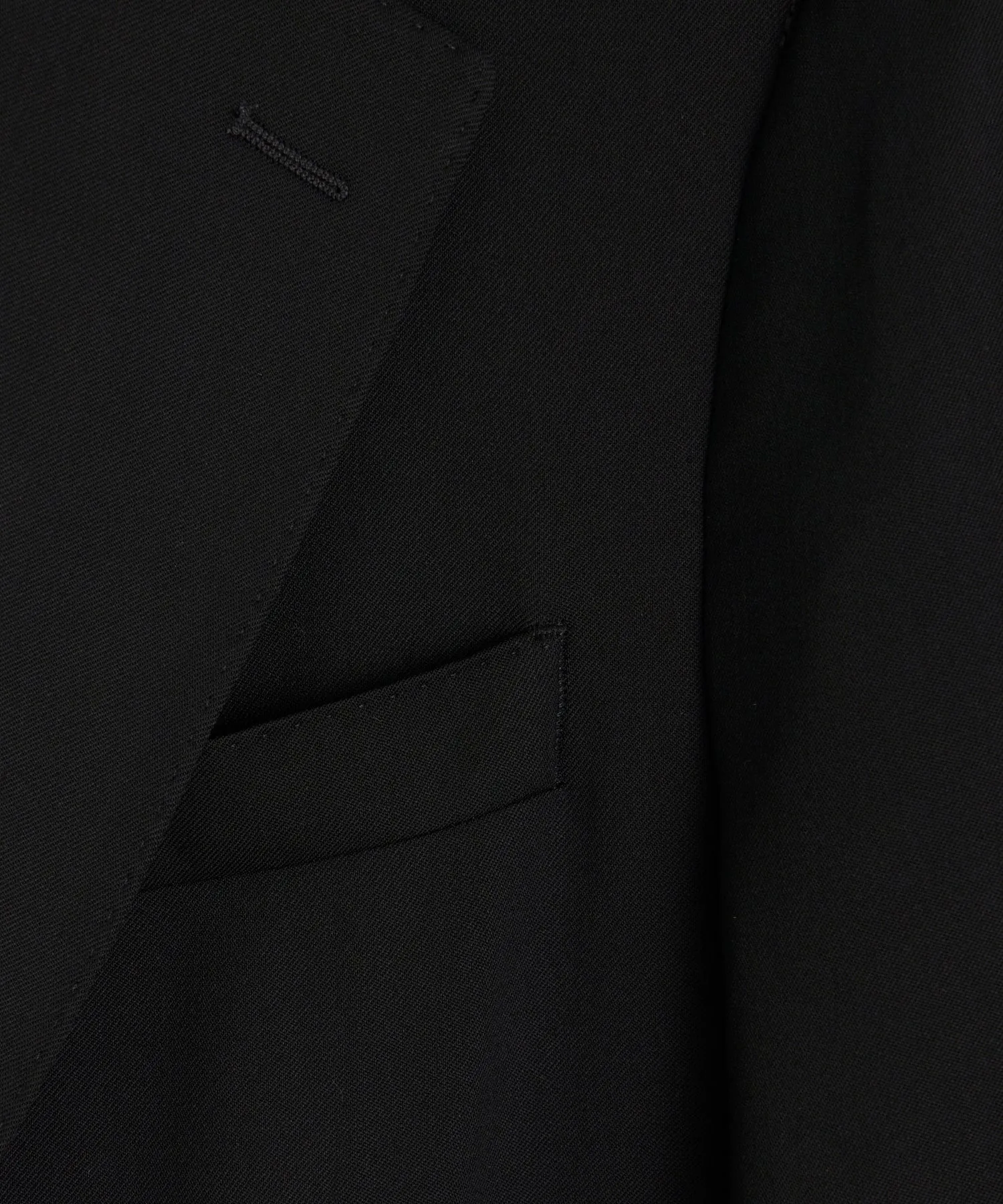 Italian Gabardine Madison Suit in Black