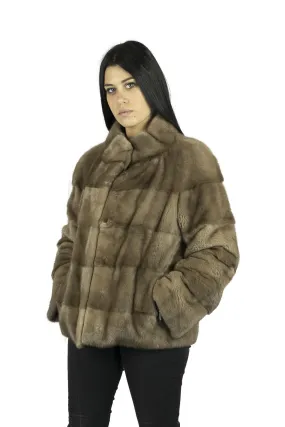 Jacket in mink Beige