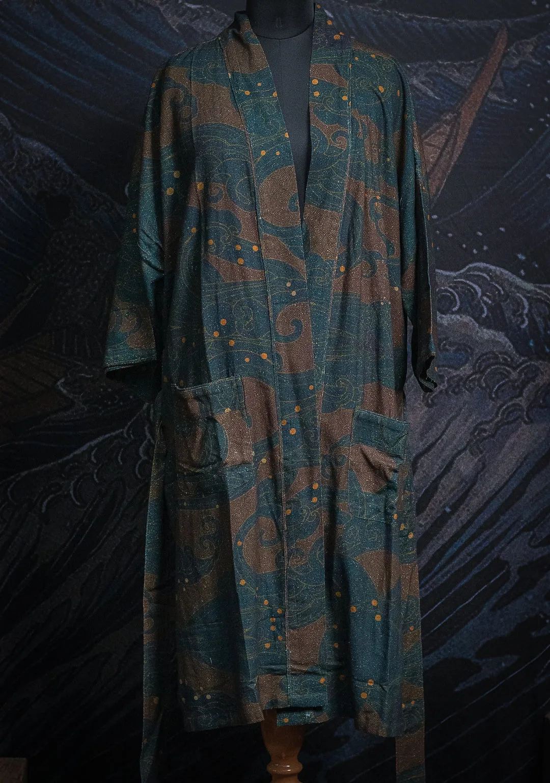 Japanese Kimono / Classic Chinese Raw Slub SILK  - SHOGUNSEA