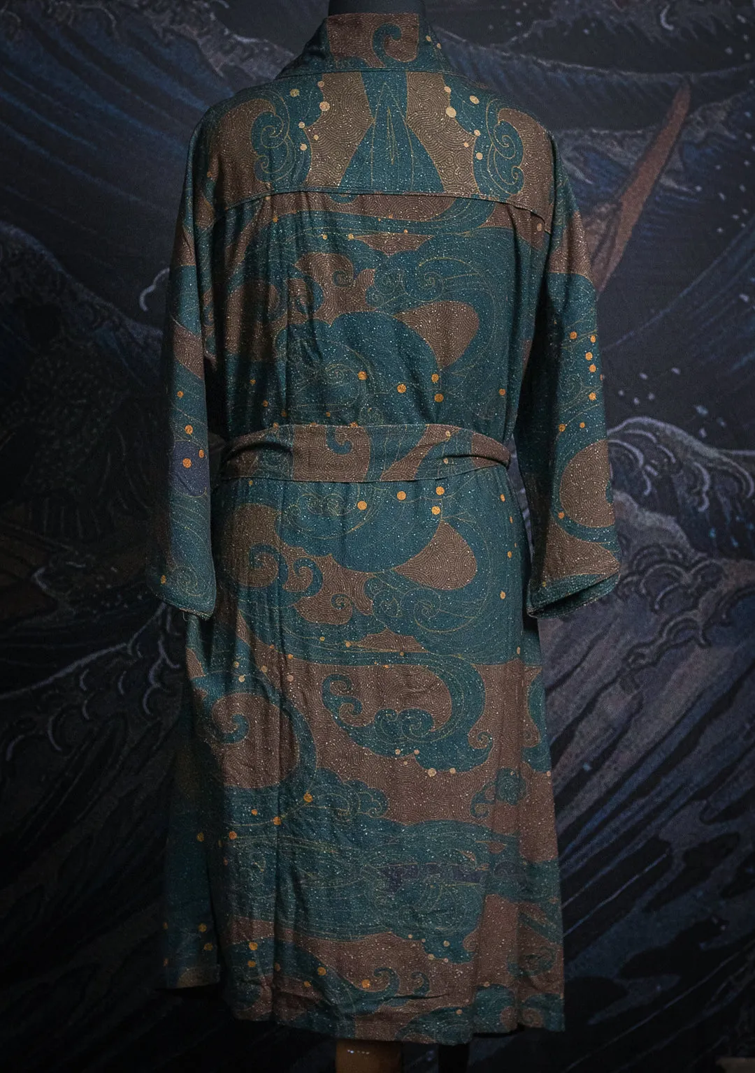 Japanese Kimono / Classic Chinese Raw Slub SILK  - SHOGUNSEA