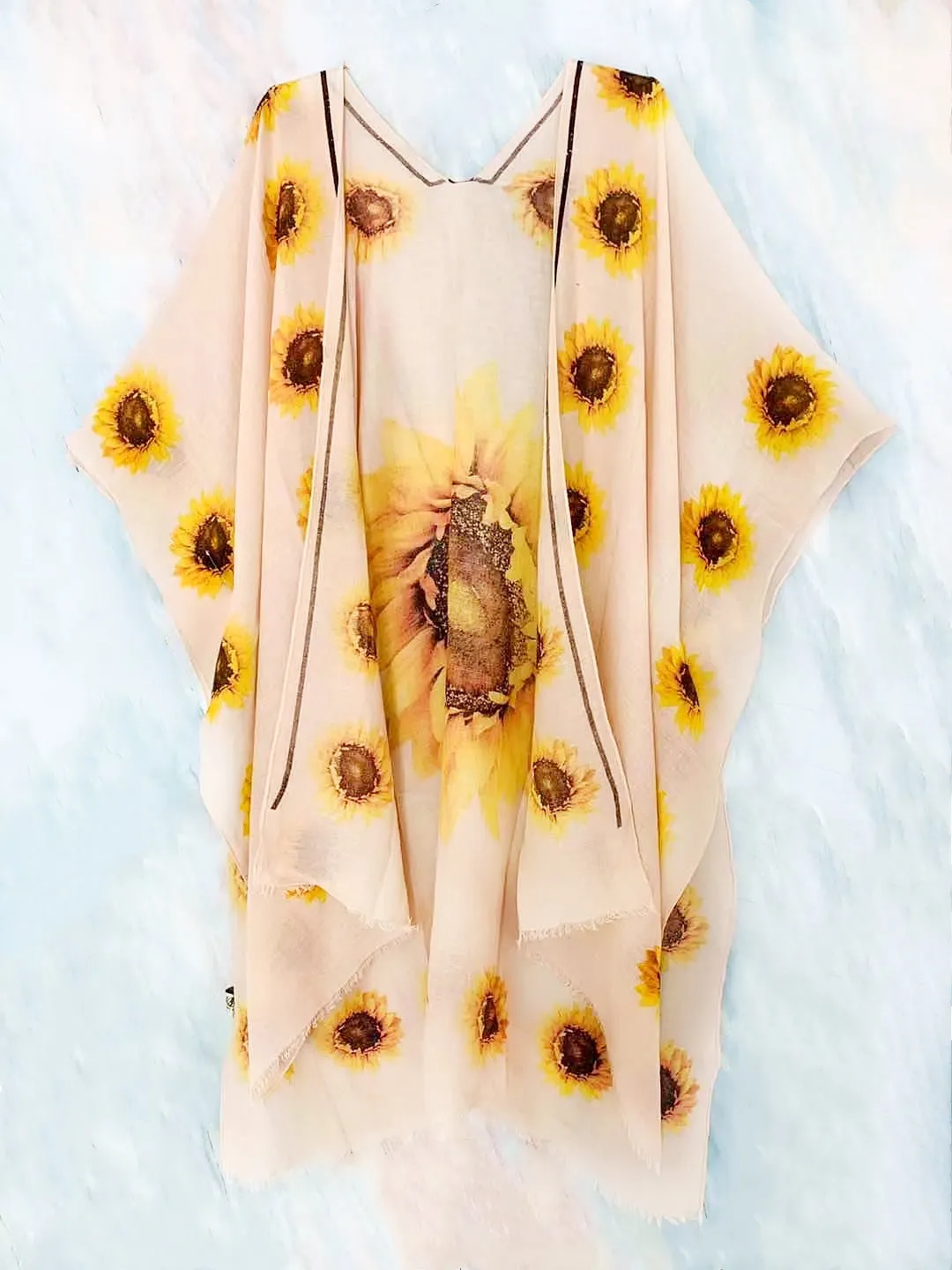 JC062627 Sunflower Kimono