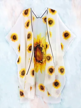 JC062627 Sunflower Kimono