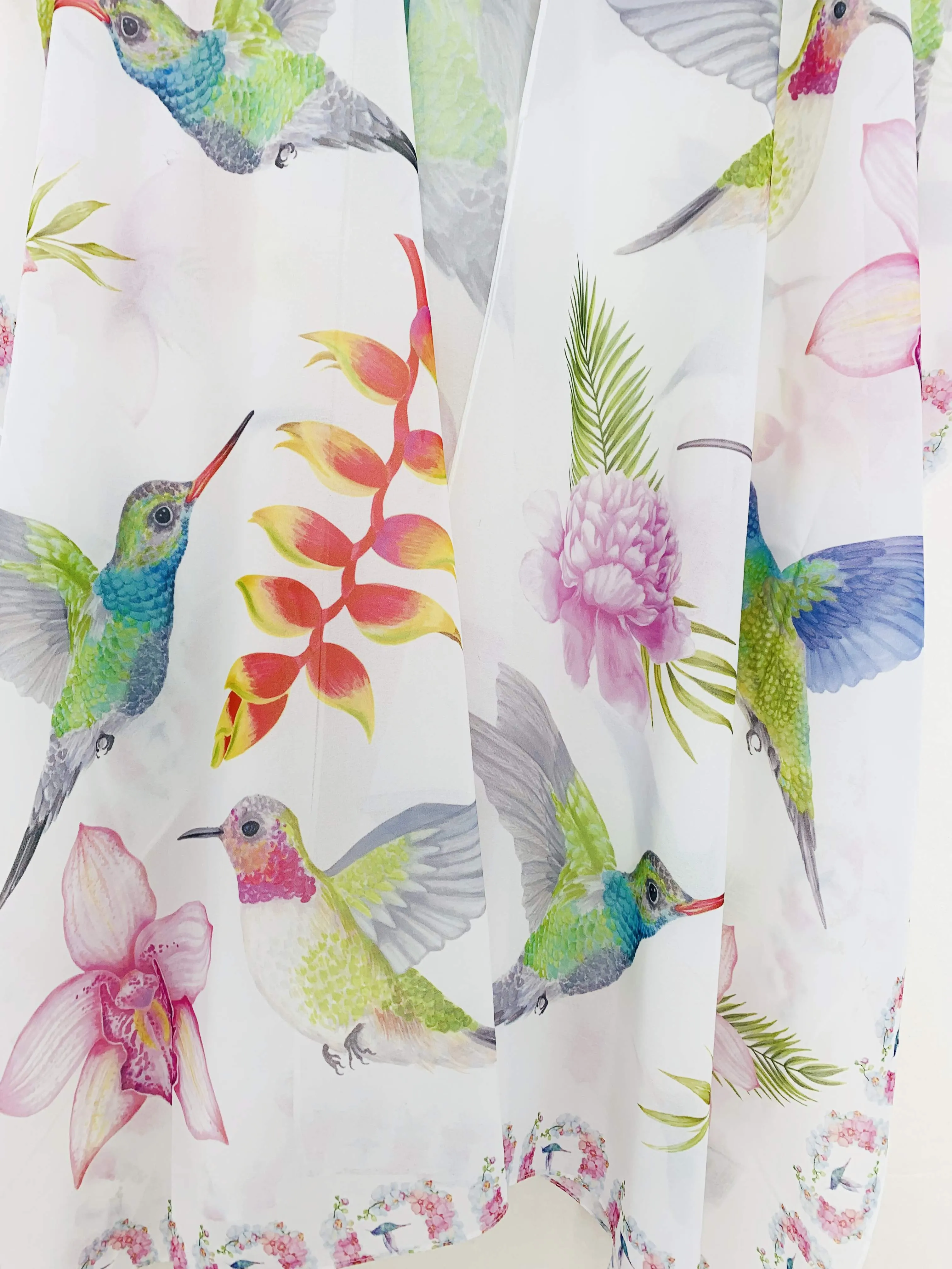 JC071059 Bird & The Bird Of Paradise Floral Kimono