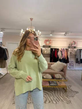 JESSICA SOFT KNIT JUMPER GREEN