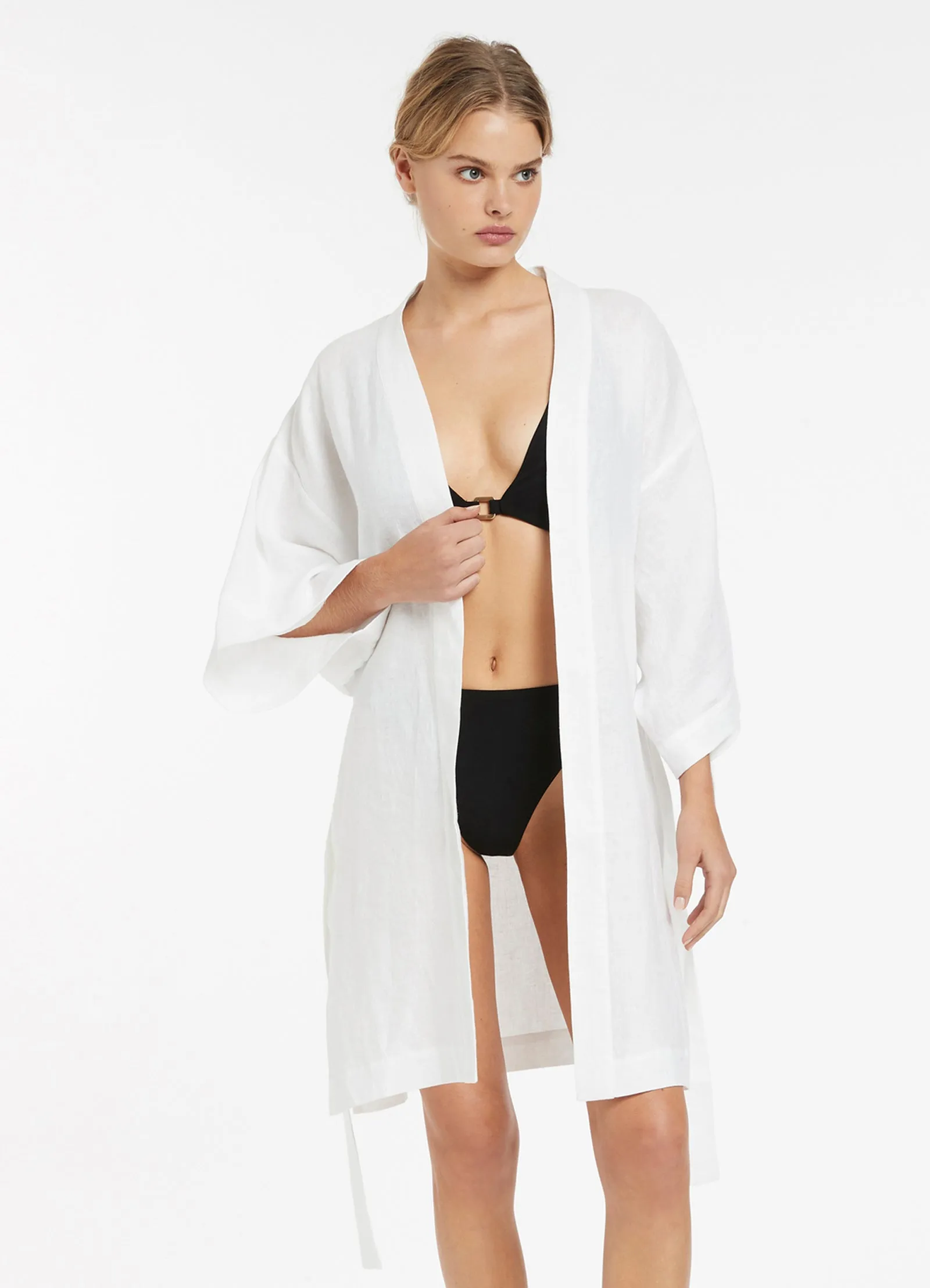 Jetset Beach Robe - White