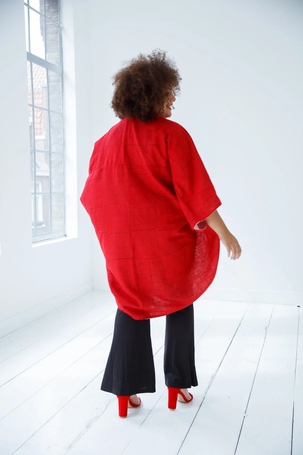 JULAHAS  JIVA Cotton Kimono Fire