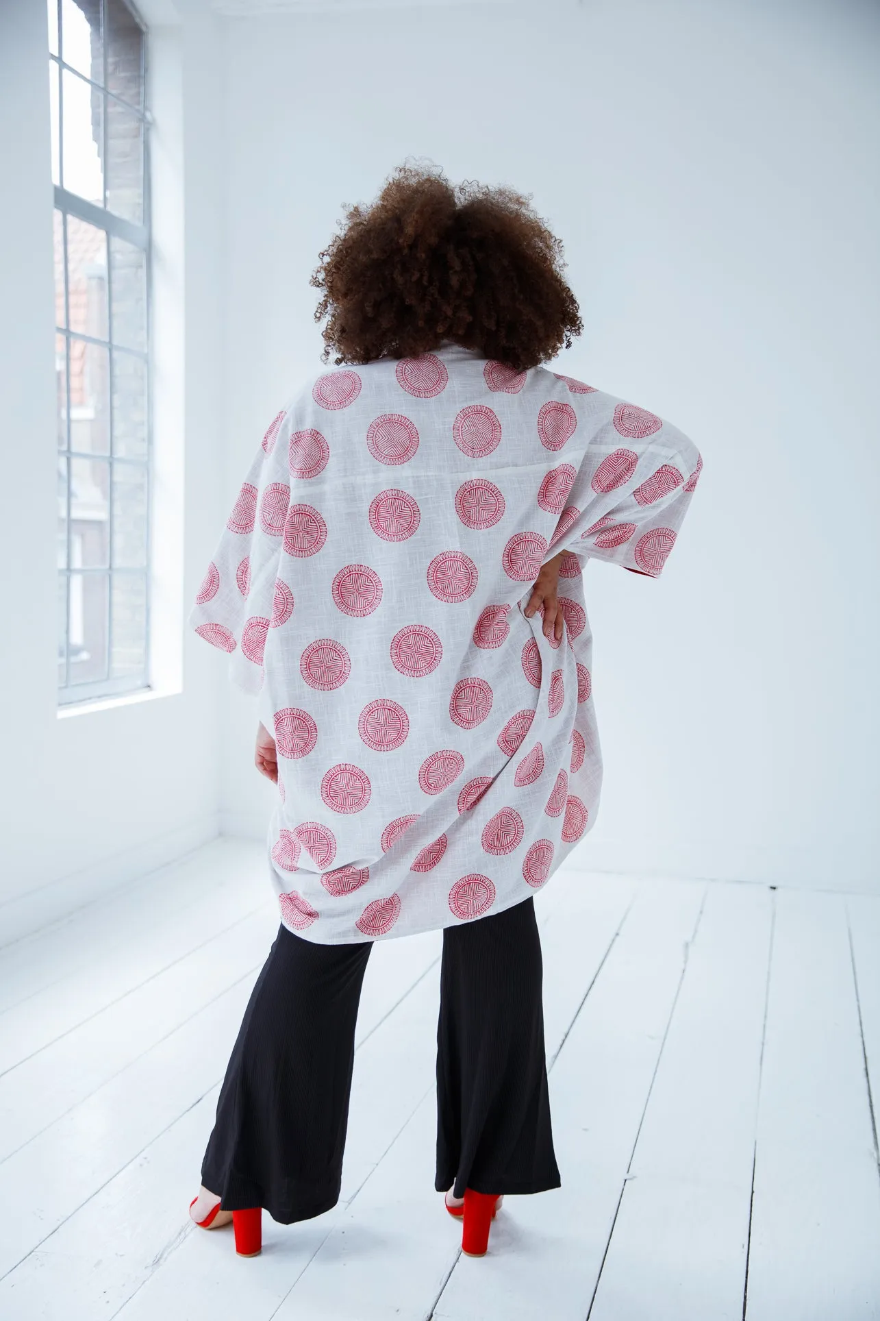 JULAHAS  JIVA Cotton Kimono Fire