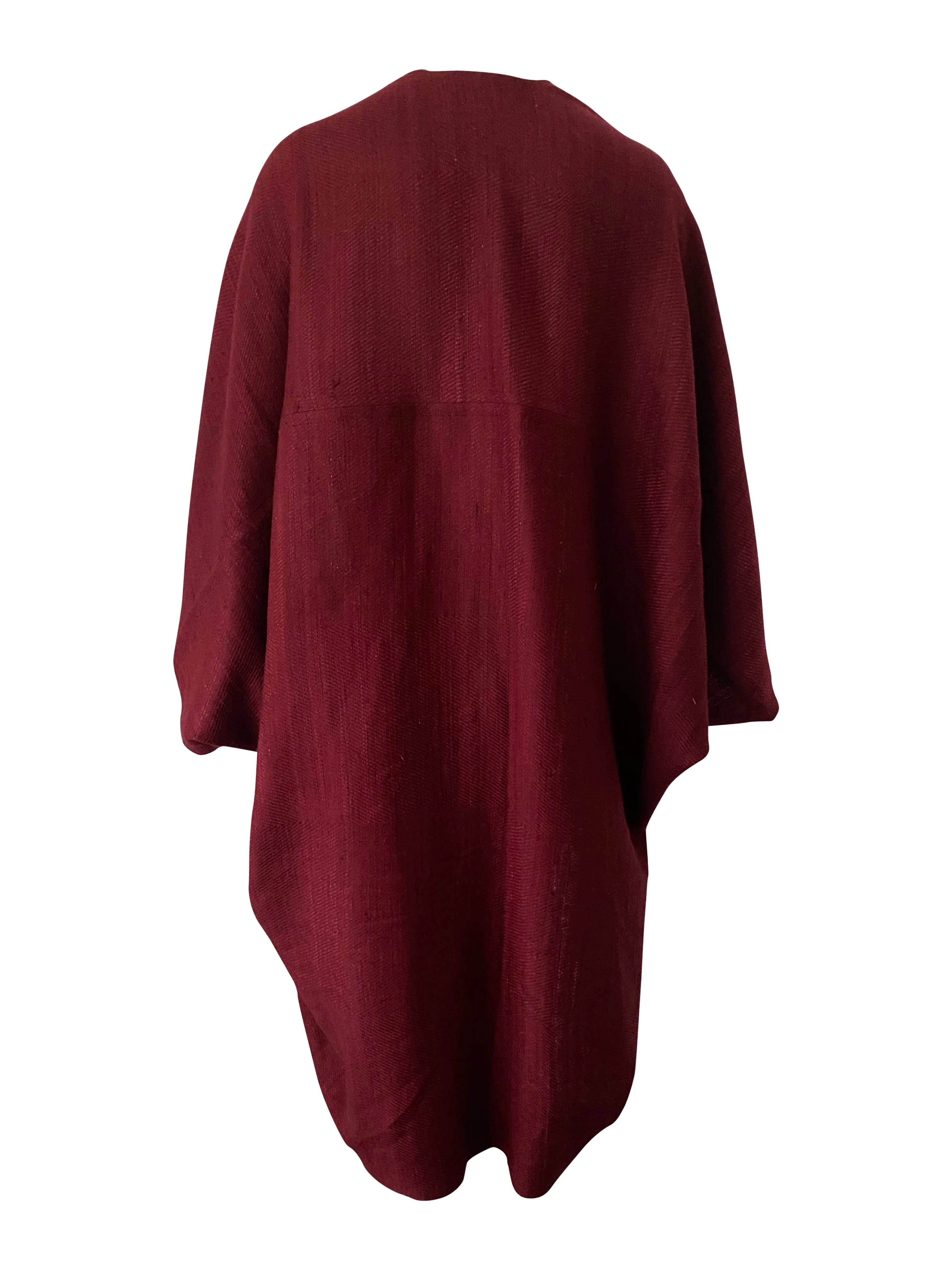 JULAHAS  Jiva Wool Silk Kimono Fire