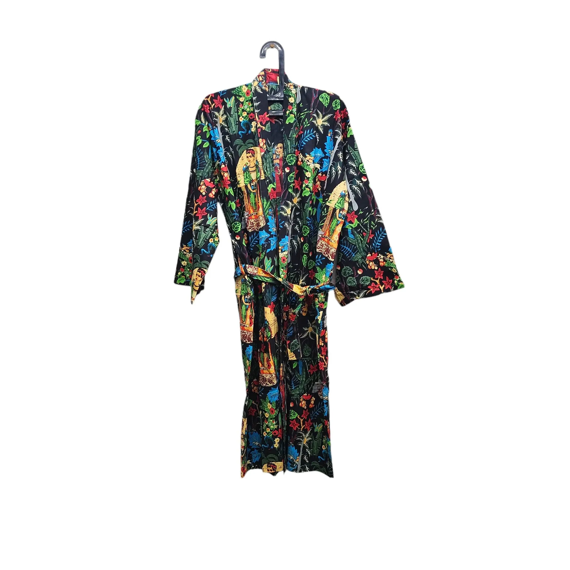 Kimono Bath Robes/ Night Suit - Frida Kahlo Black