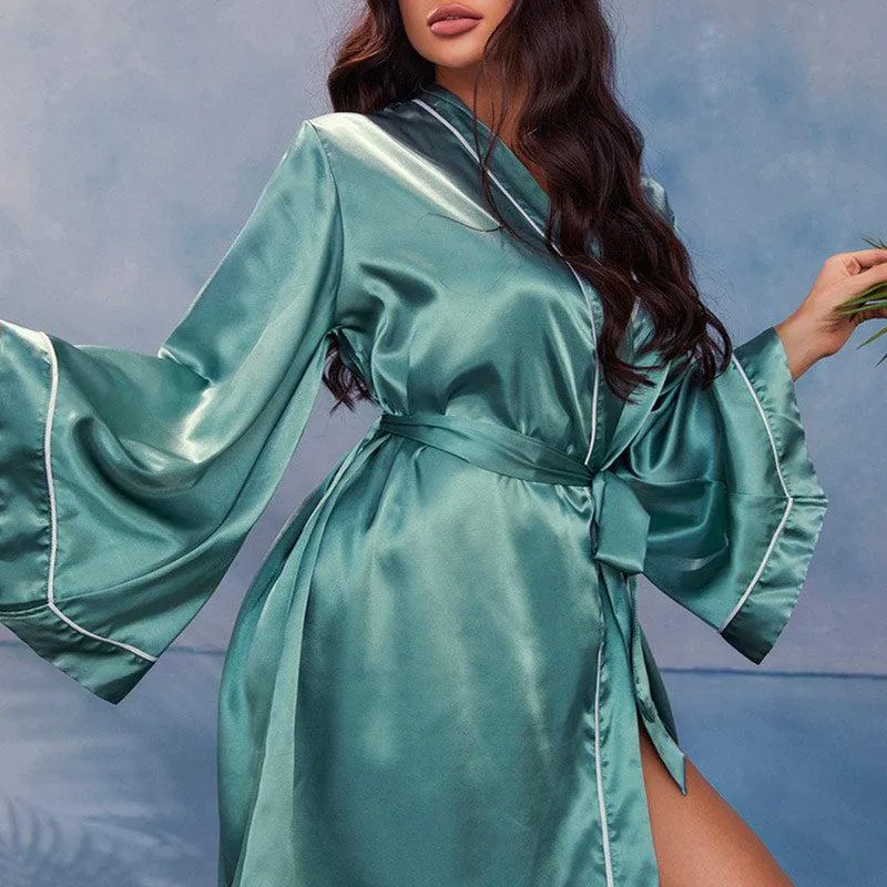 Kimono Court Femme Satin