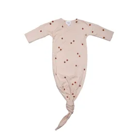 Kimono gown 0-6m CARAMEL DOTS