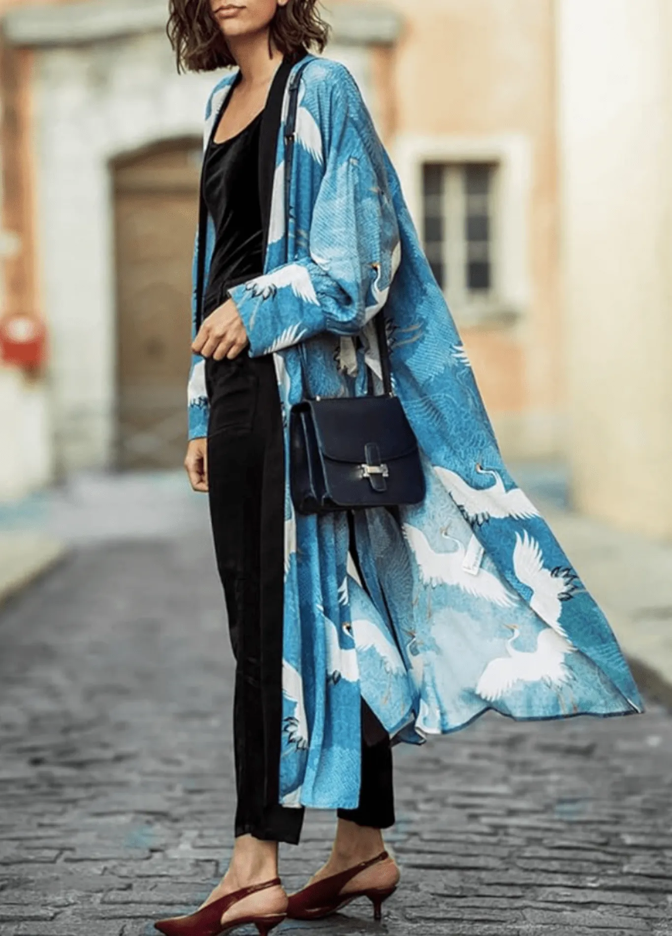 Kimono long | Grues Célestes