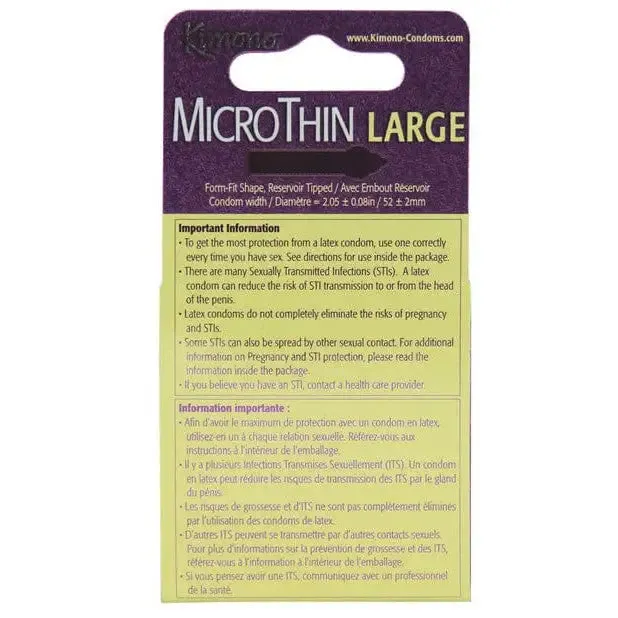 Kimono MicroThin Large Condom