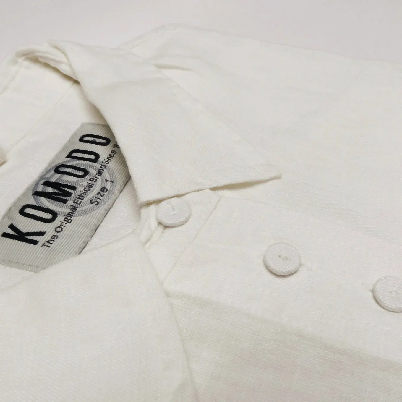 Kimono Organic Linen Shirt Off White