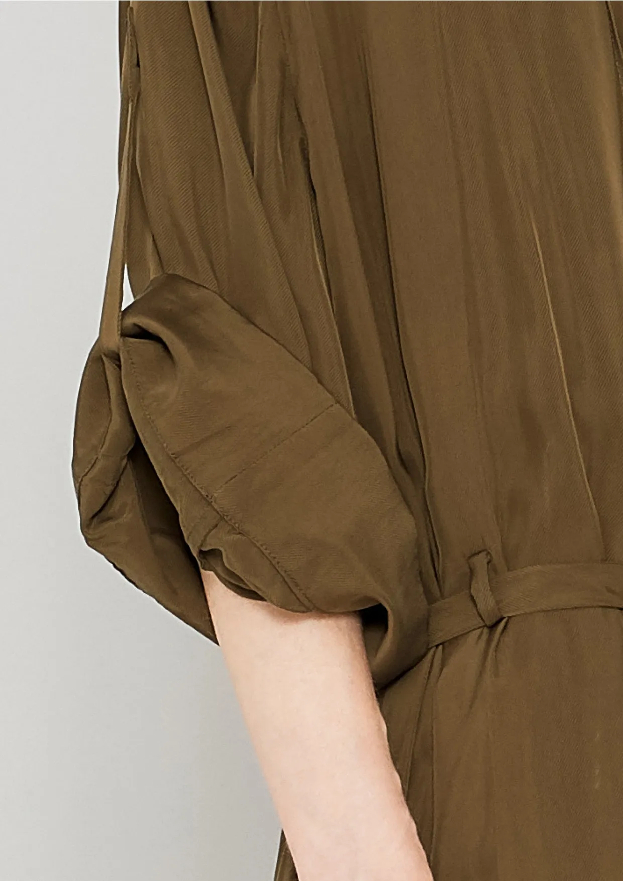 KIMONO - SILKY CUPRO khaki