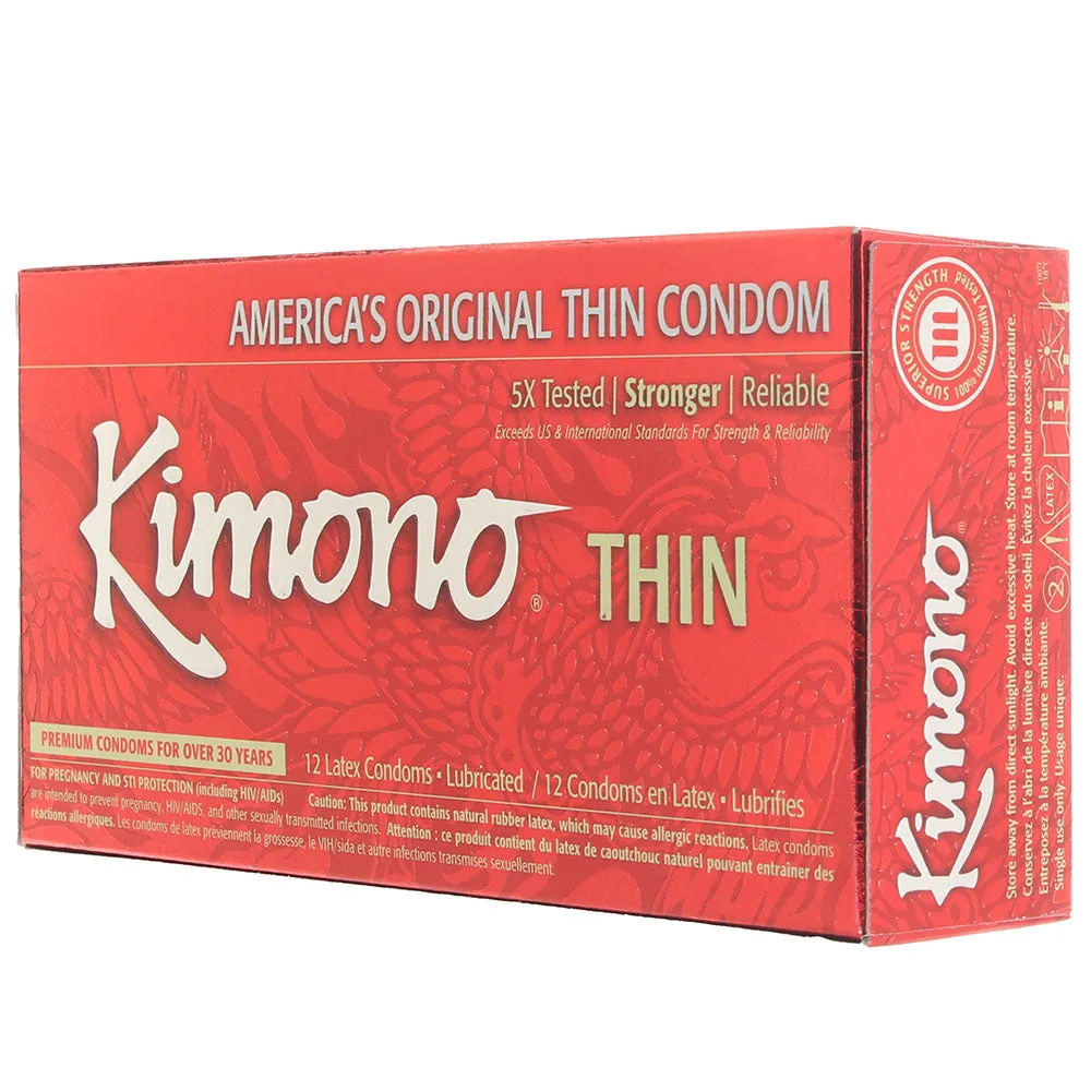 Kimono Thin Condoms in 12 Pack