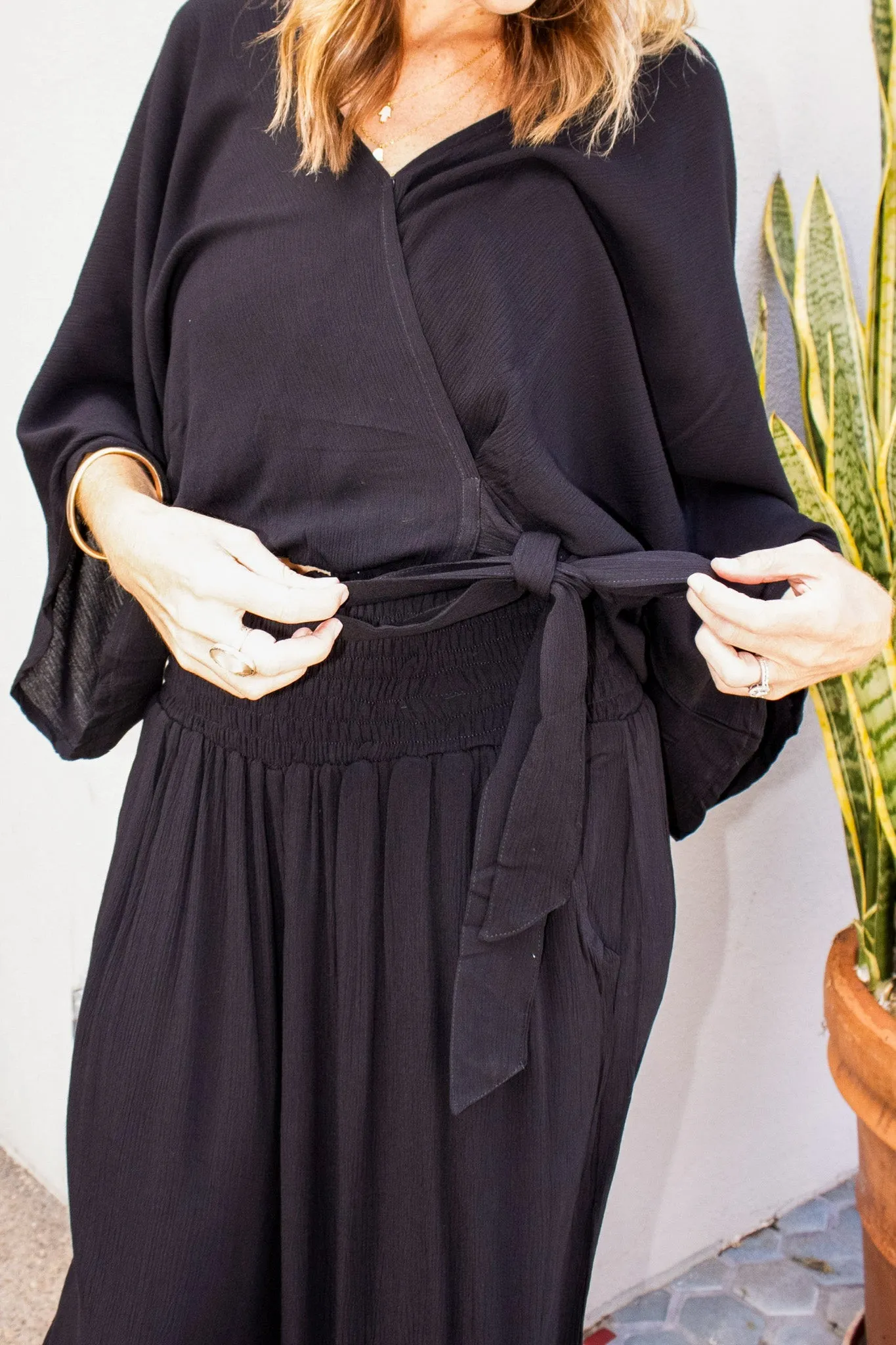 Krinkle Kimono Top