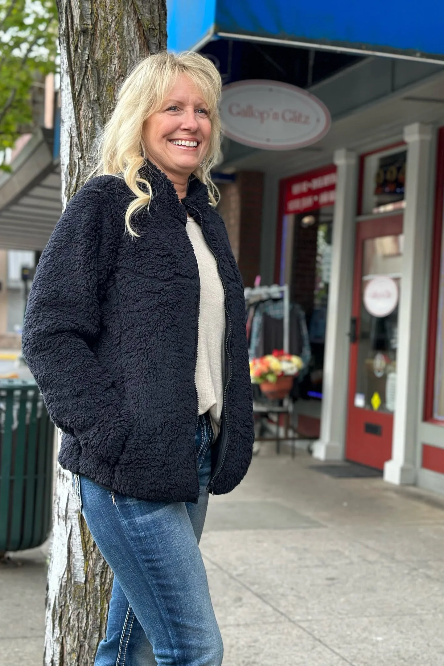 Ladies "Oh So Cozy" Fuzzy Full Zip Jacket