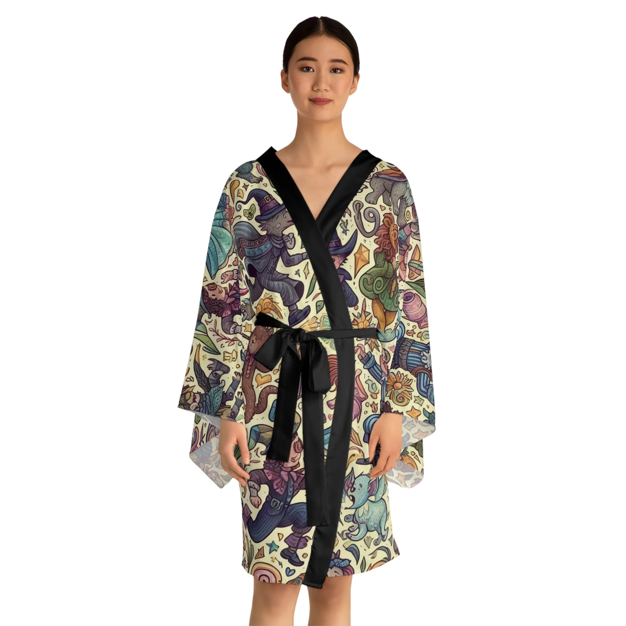 Land of Oz - Long Sleeve Kimono Robe (AOP)